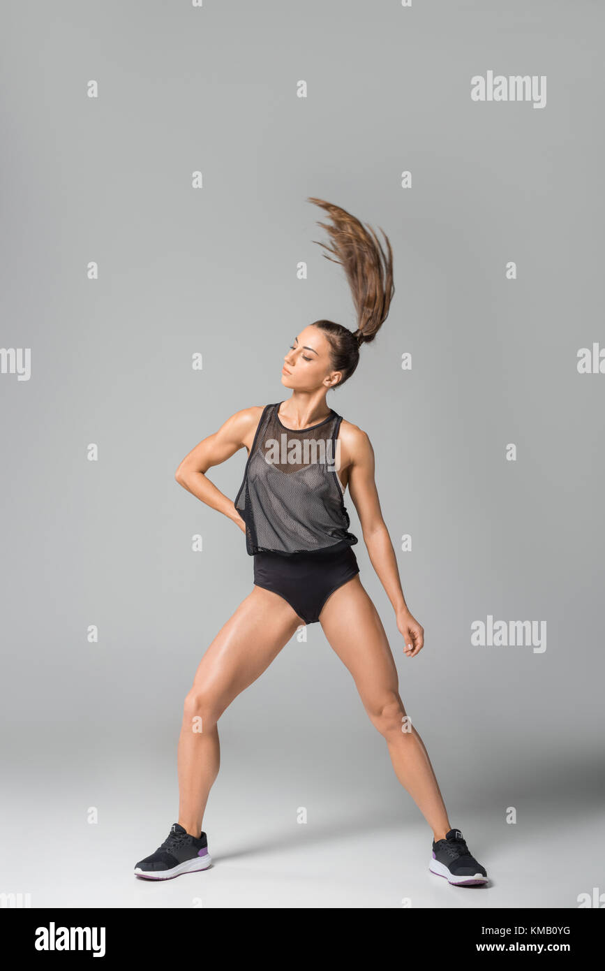 beautiful girl in sportswear Stock Photo - Alamy