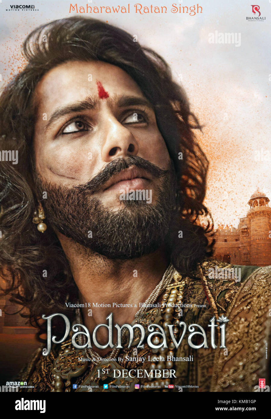 PADMAVATI, Indian poster, Shahid Kapoor, 2017. ©Paramount Classics