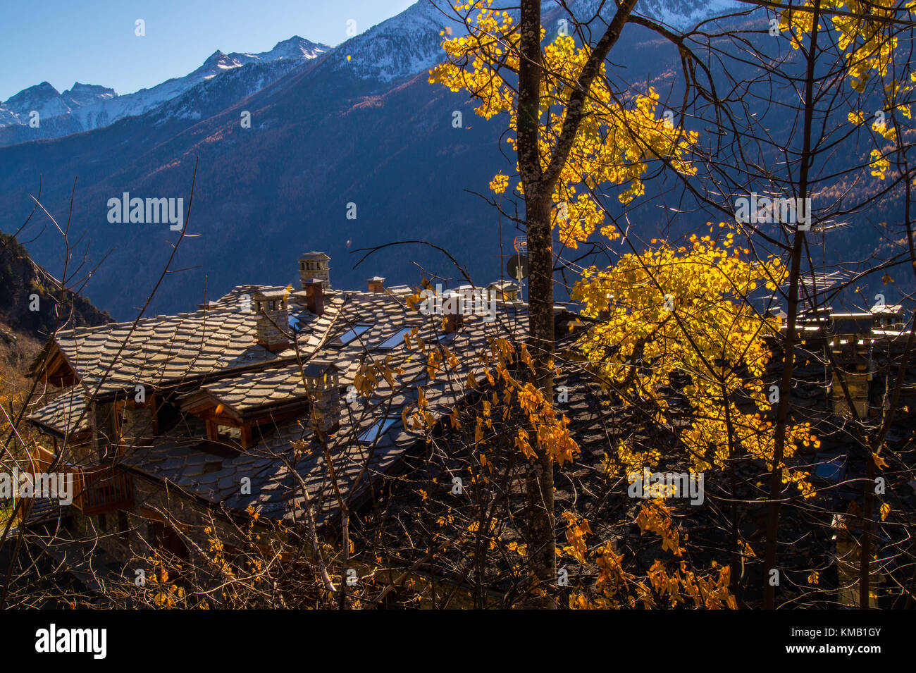 autumn landscape in the Italian Alps Stock Photo - Alamy