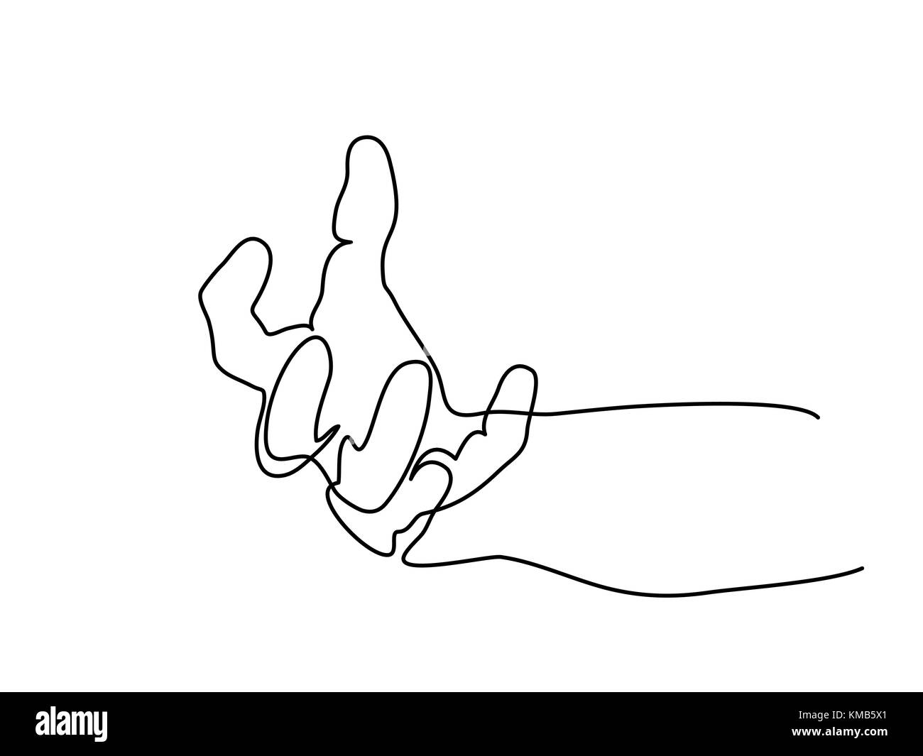 Fingers outline Stock Vector Images - Alamy