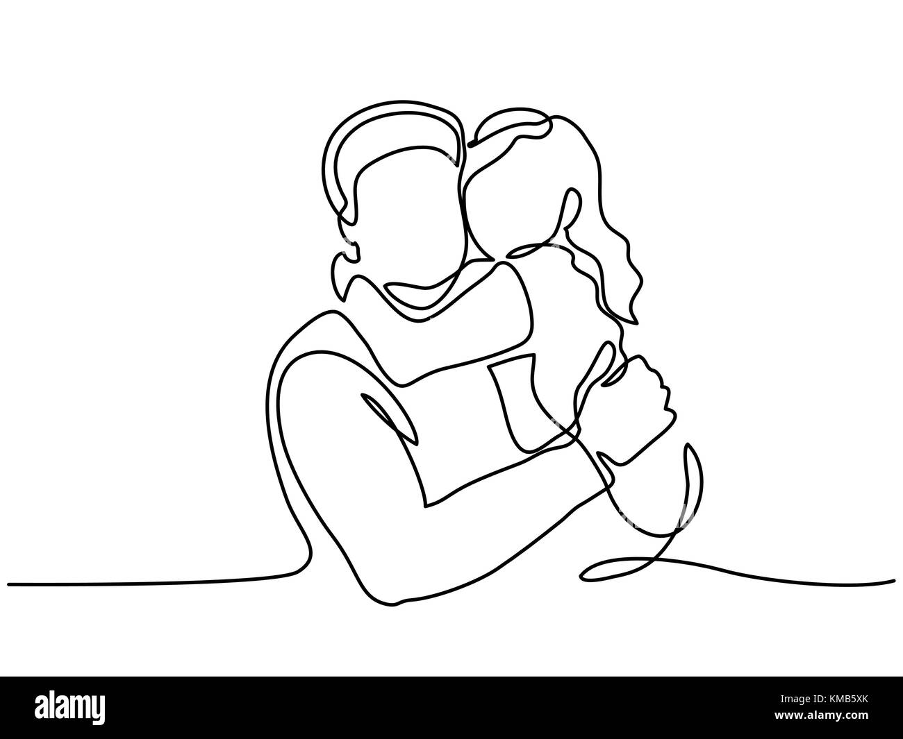 Sketch of Father with His Small Daughter Walking Down Street Stock Vector -  Illustration of persons, people: 160042572