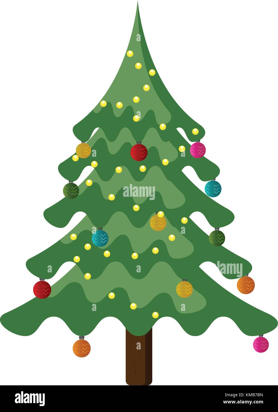 Isolated christmas tree Stock Vector Image & Art - Alamy