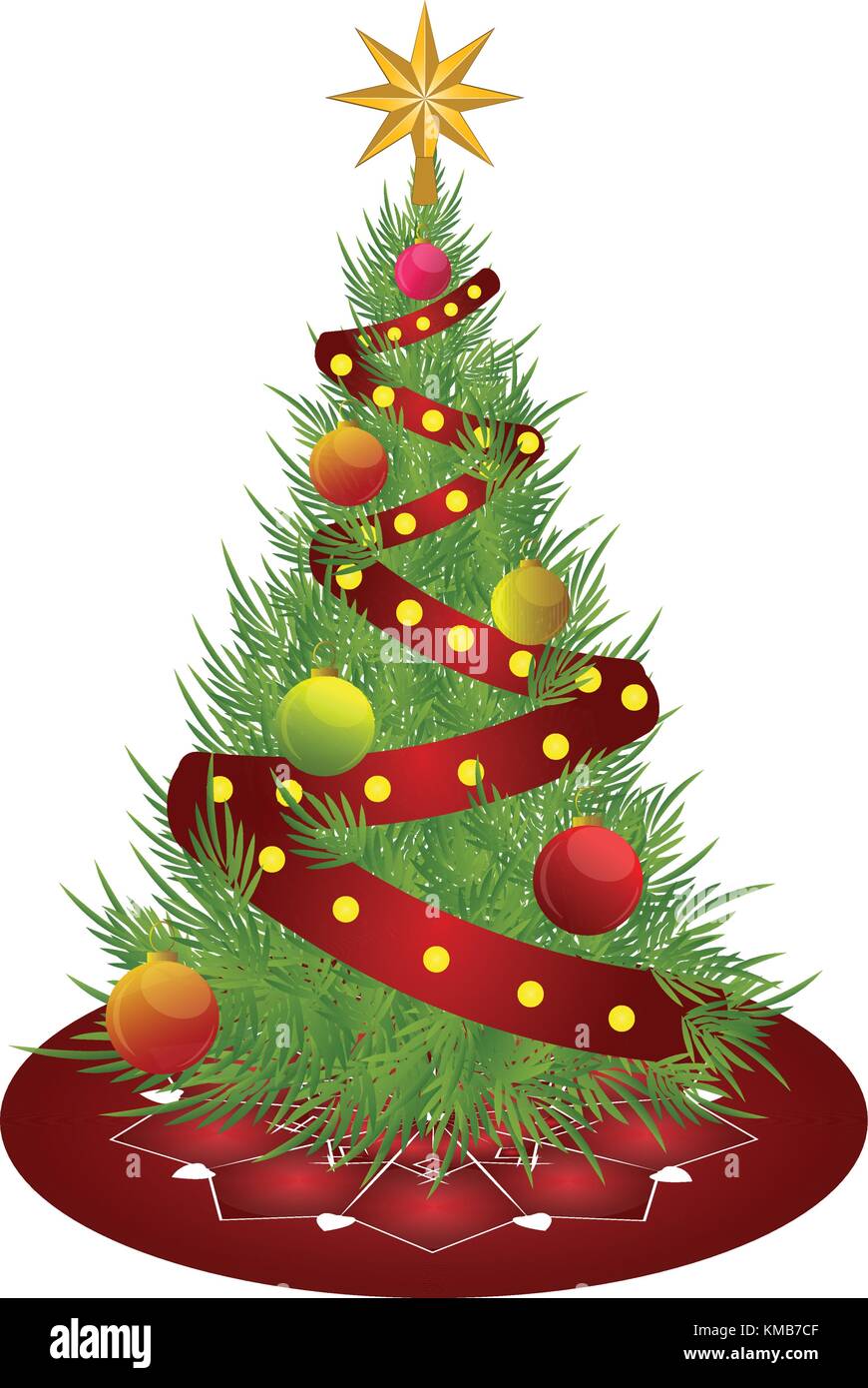 Isolated christmas tree Stock Vector Image & Art - Alamy