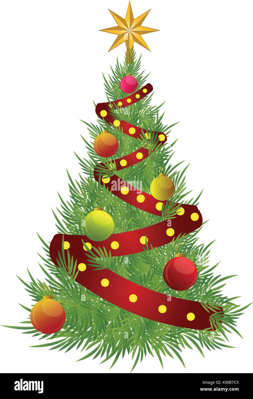 Isolated christmas tree Stock Vector Image & Art - Alamy