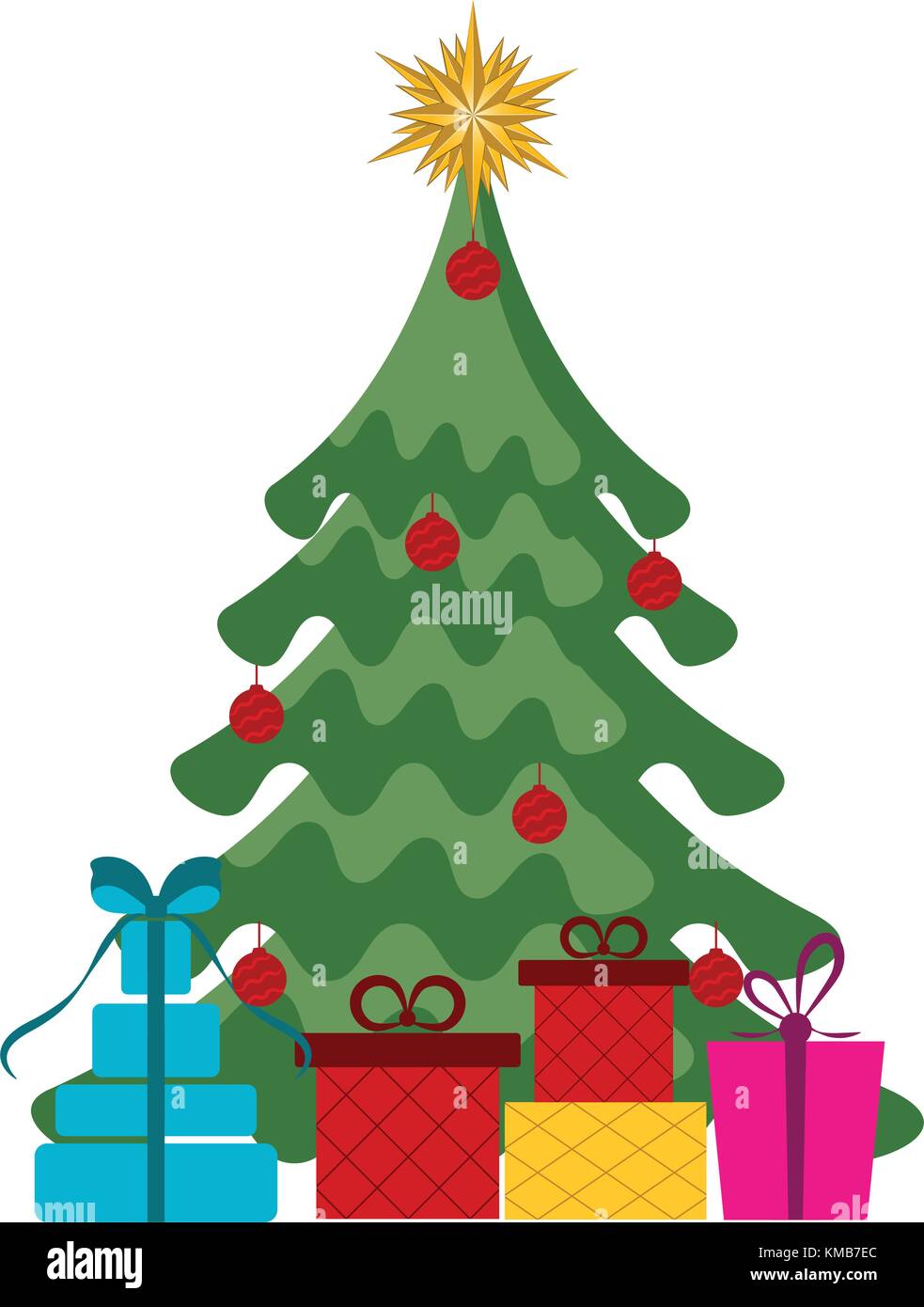 Isolated christmas tree Stock Vector Image & Art - Alamy