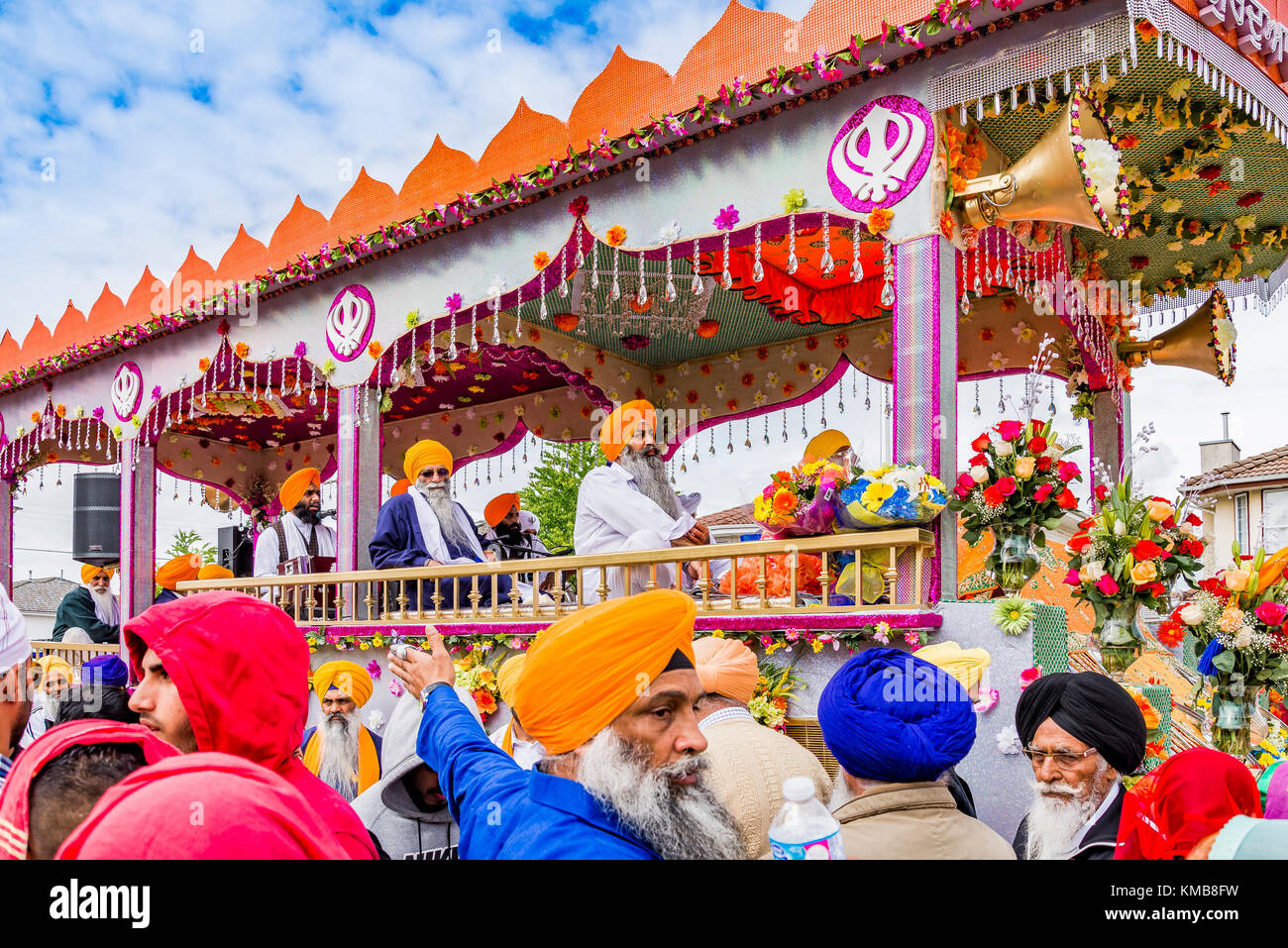 Sikh Surrey Vaisakhi Celebration Parade High Resolution Stock