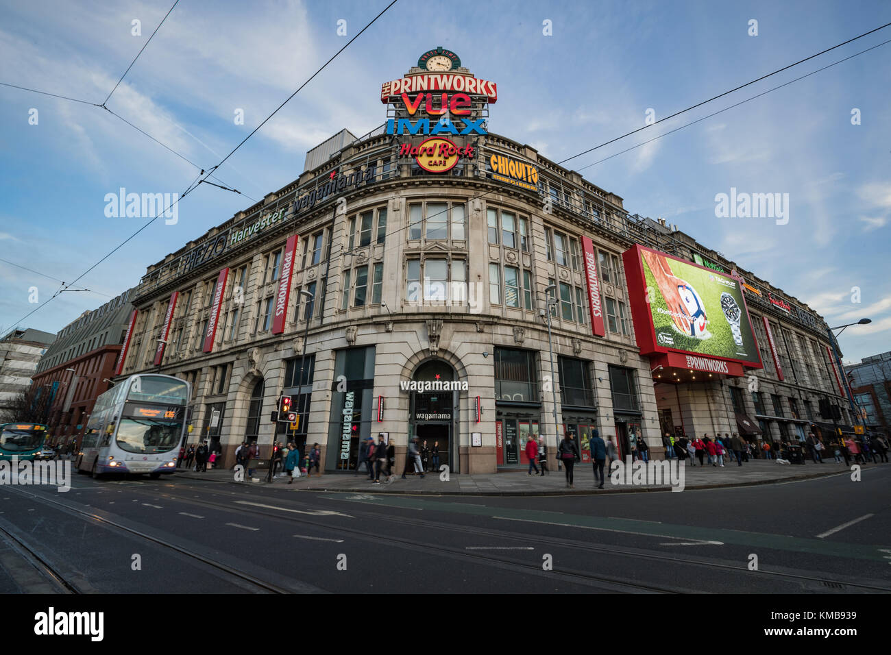 Printworks Entertainment Venue, Corporation Street, Withy Grove, Manchester, England UK Stock Photo