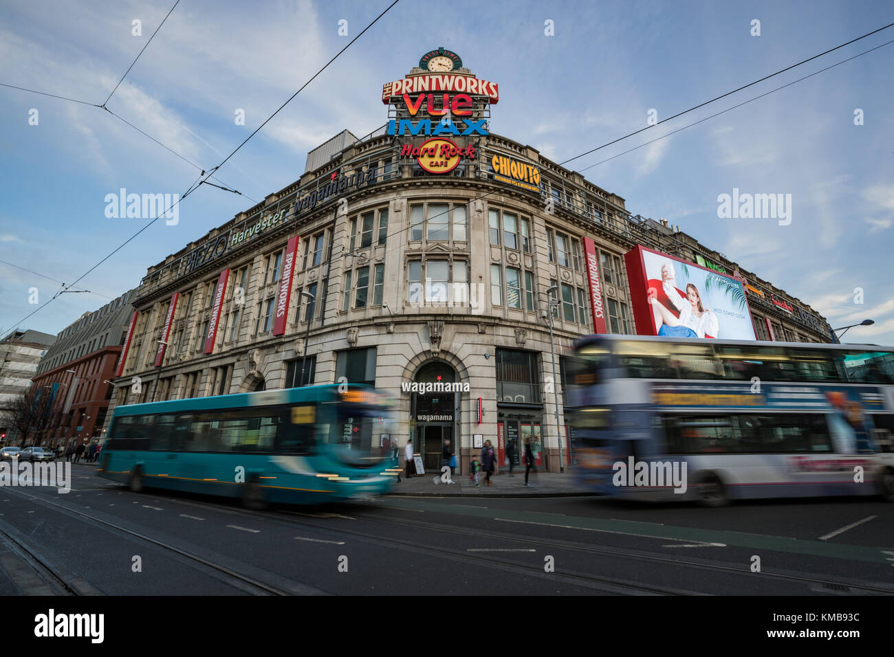 Printworks Entertainment Venue, Corporation Street, Withy Grove, Manchester, England UK Stock Photo