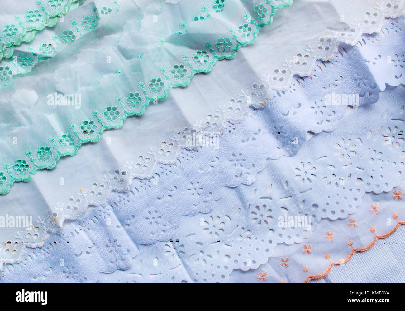 Closeup detail of white fabric texture background Stock Photo - Alamy