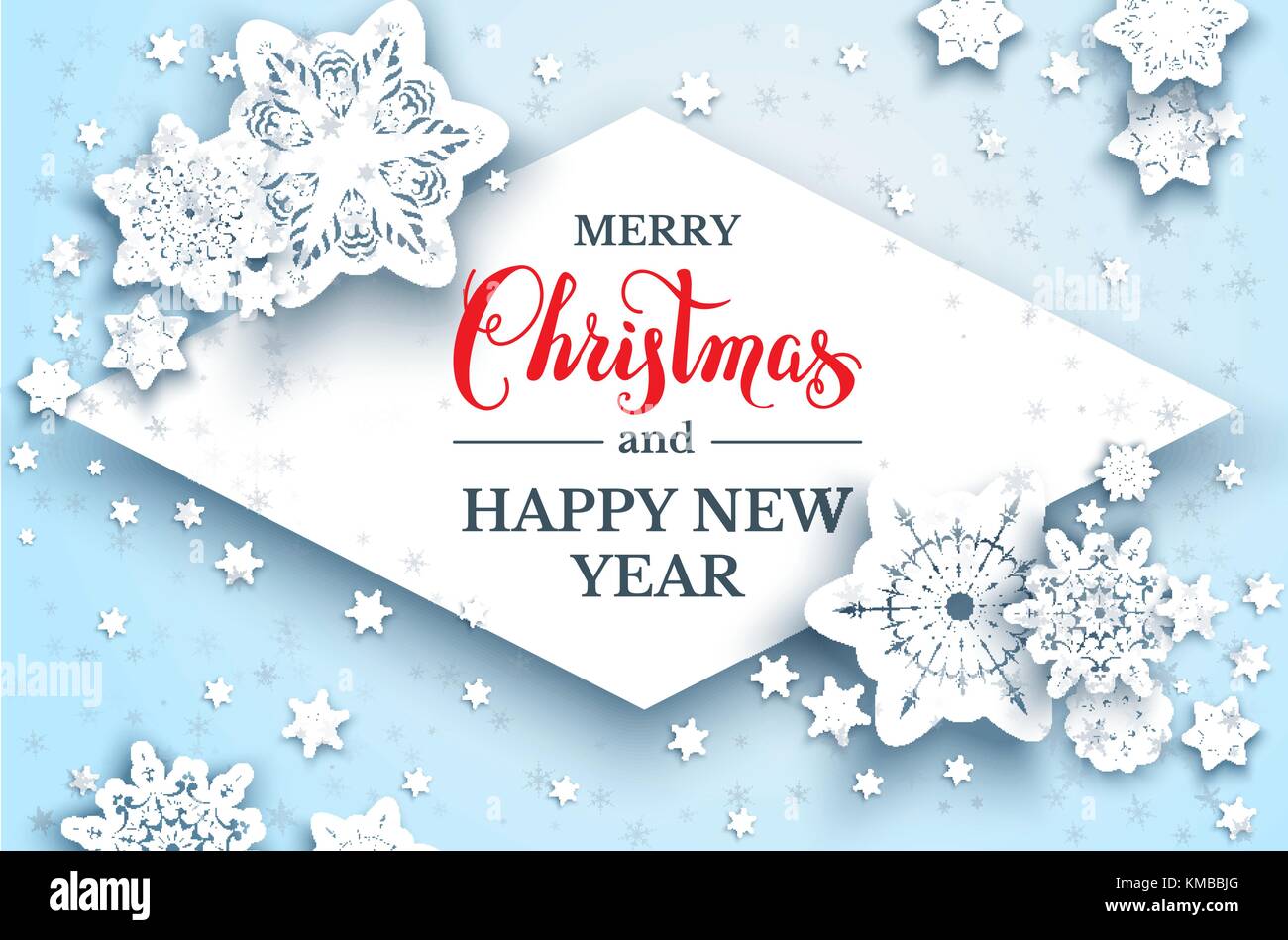 Festive snowflakes background card Stock Vector Image & Art - Alamy