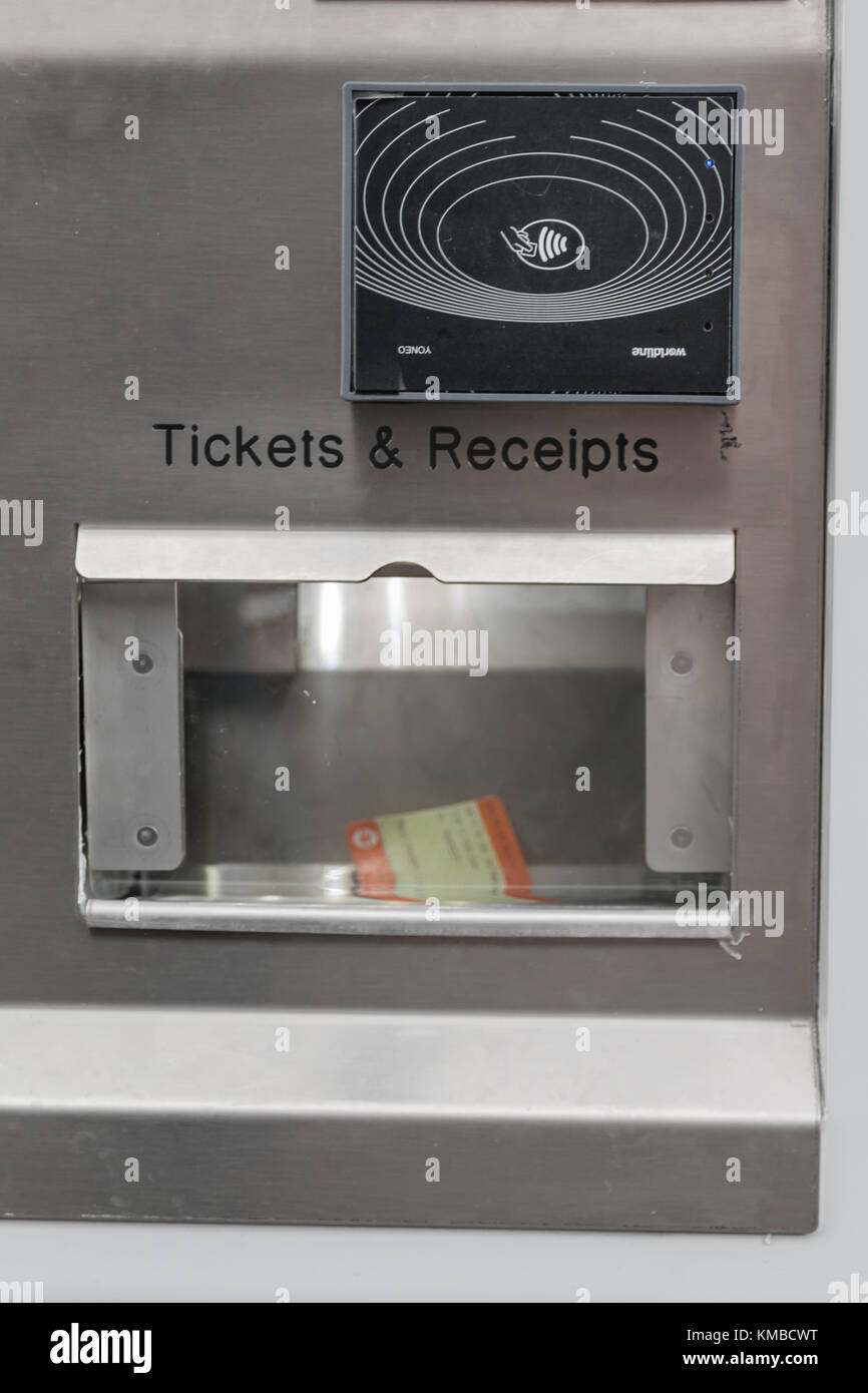 Train ticket vending machine Stock Photo