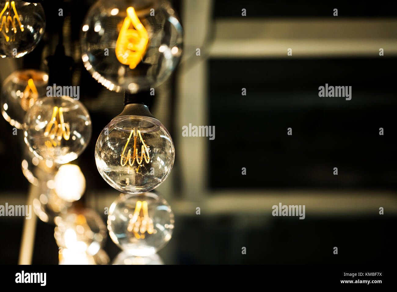 Group of modern lamps Stock Photo Alamy