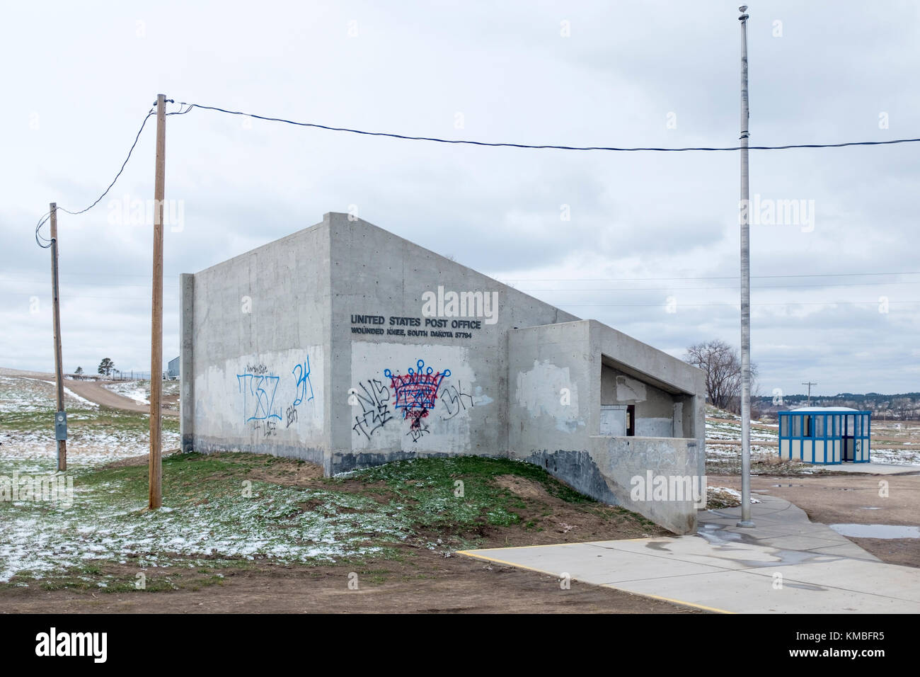 Wounded Knee Post Office Stock Photo Alamy