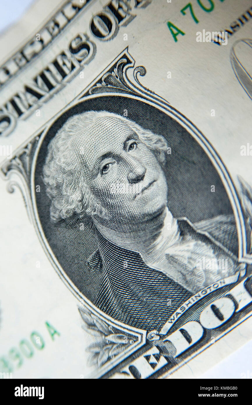 The United States one-dollar bill ($1) with George Washington © Wojciech Strozyk / Alamy Stock Photo Stock Photo