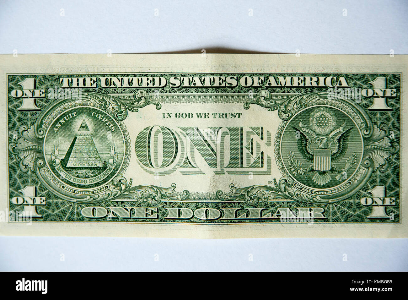 The United States one-dollar bill ($1) reverse with Great Seal of the United States © Wojciech Strozyk / Alamy Stock Photo Stock Photo