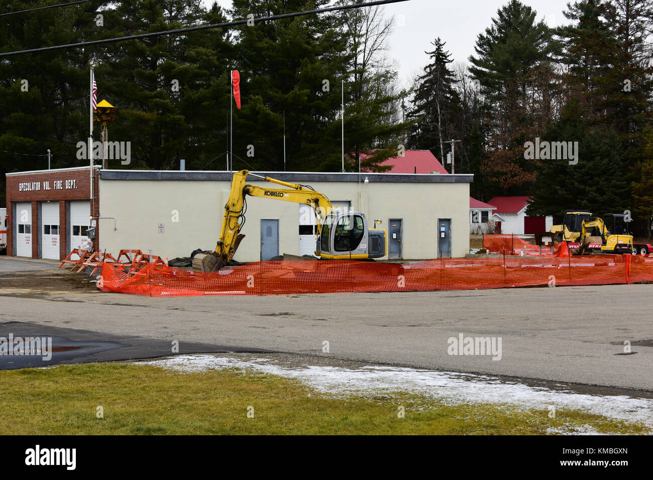 Working track hoe machine High Resolution Stock Photography and Images