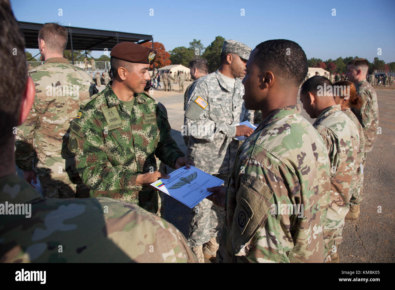 U S Army Paratroopers Receives Their Foreign Jump Wings From A 