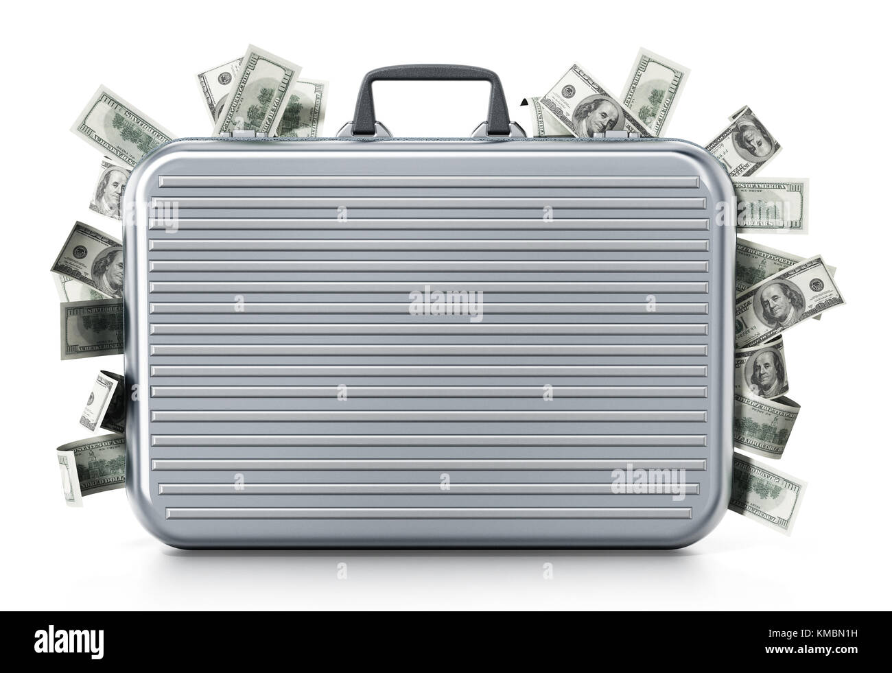Briefcase full american dollars money hires stock photography and