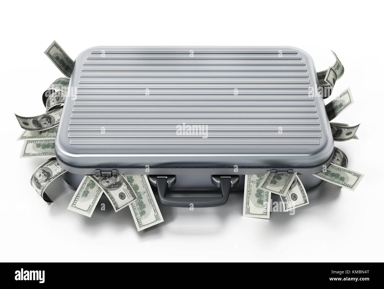Briefcase full american dollars money hires stock photography and