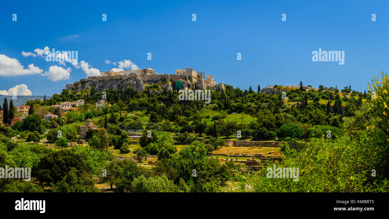 The Acropolis in Athens, Greece Stock Photo
