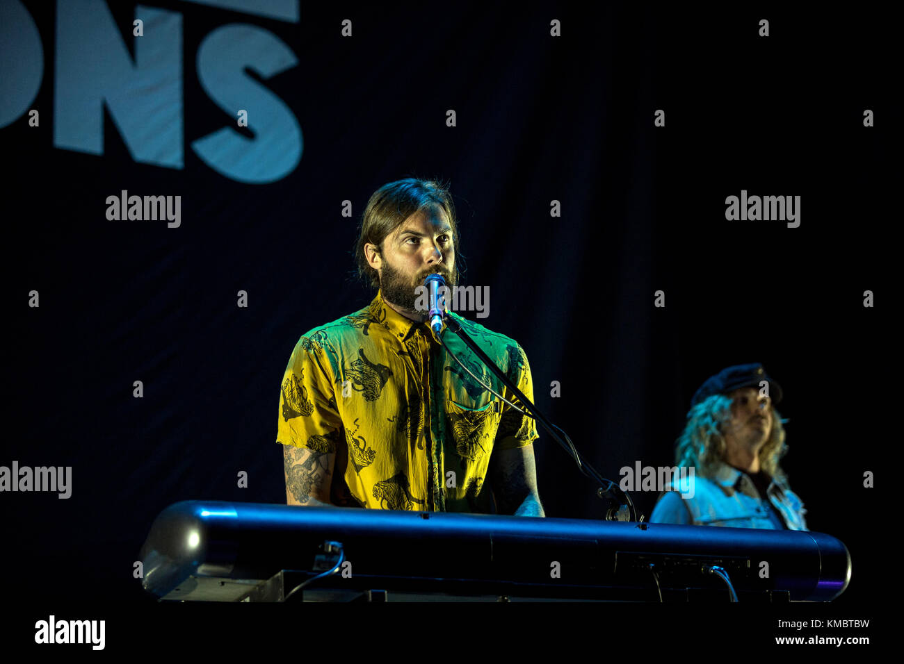 The British-Australian surf rock band Sunset Sons performs a live Stock  Photo - Alamy