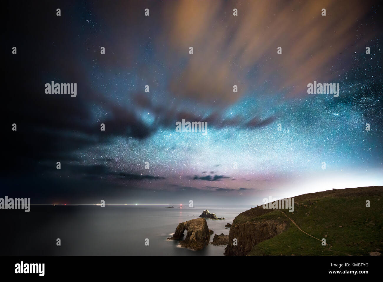 Land's End, Cornwall, UK Stock Photo Alamy