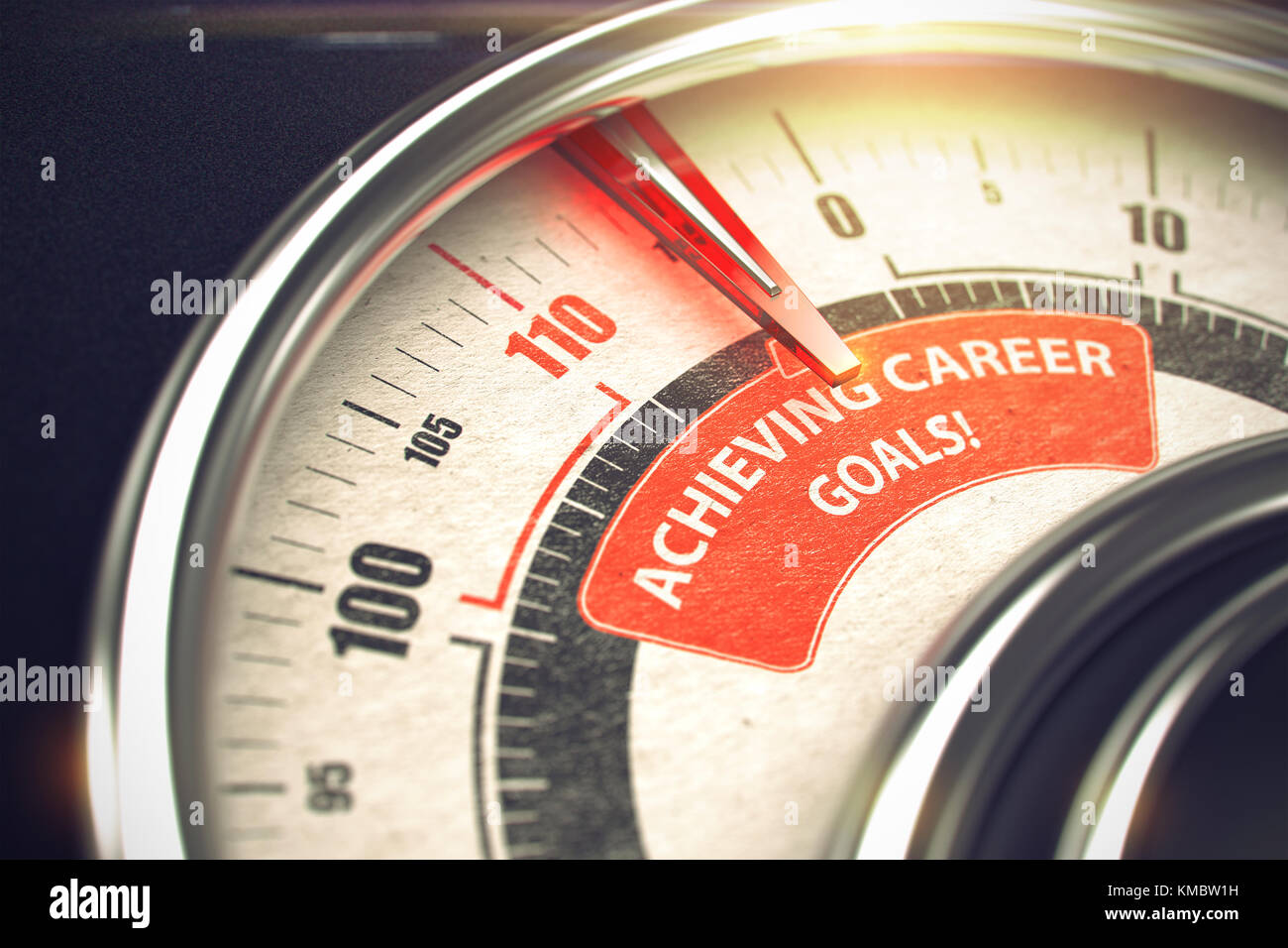 Achieving Career Goals - Business Mode Concept. 3D. Stock Photo
