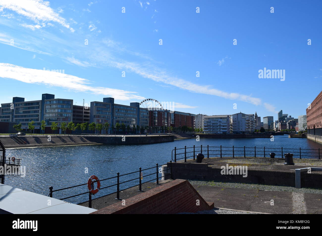 Liverpool docklands apartments hotels Stock Photo Alamy