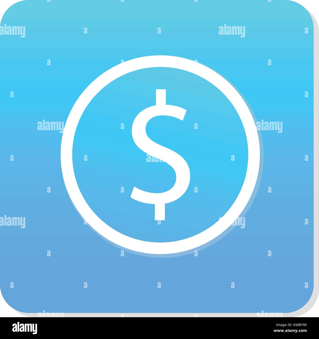 Flat money icon vector Stock Vector