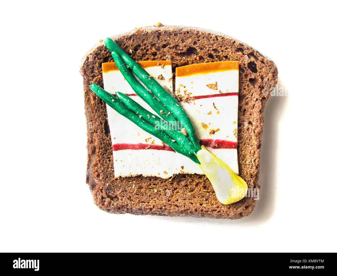 Ukraine souvenir refrigerator magnet isolated on white background Stock Photo