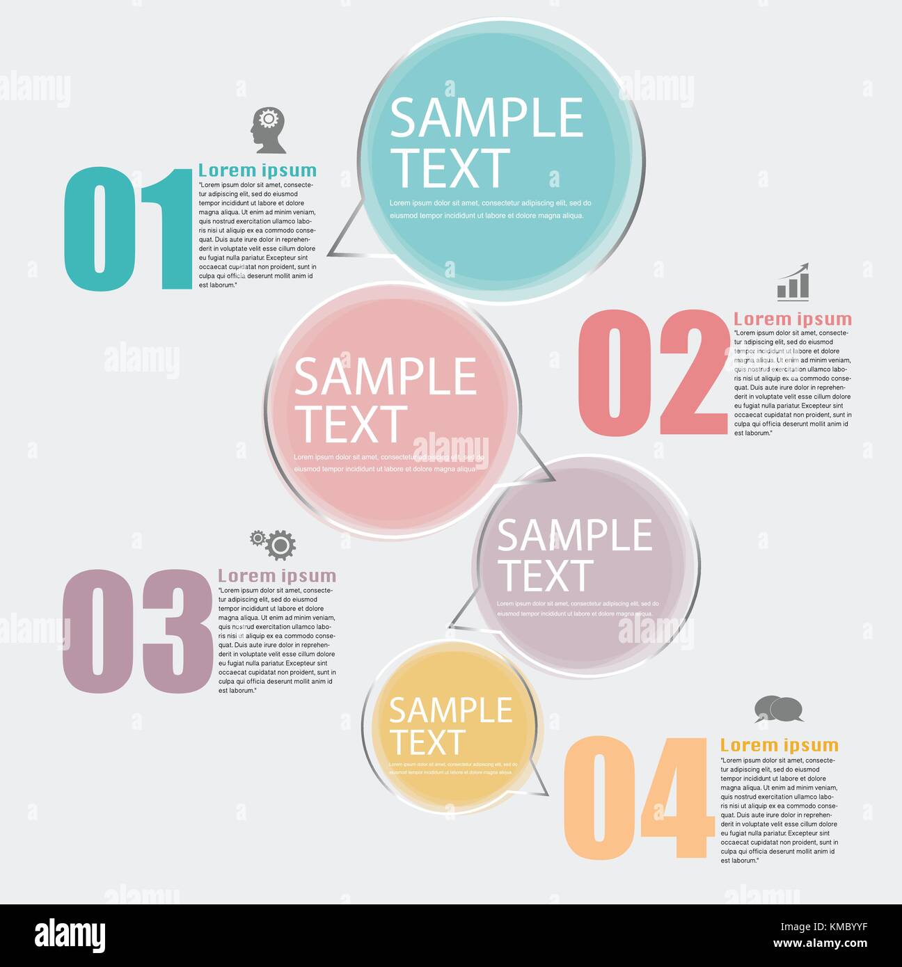Abstract infographics number options template Stock Vector Image & Art ...