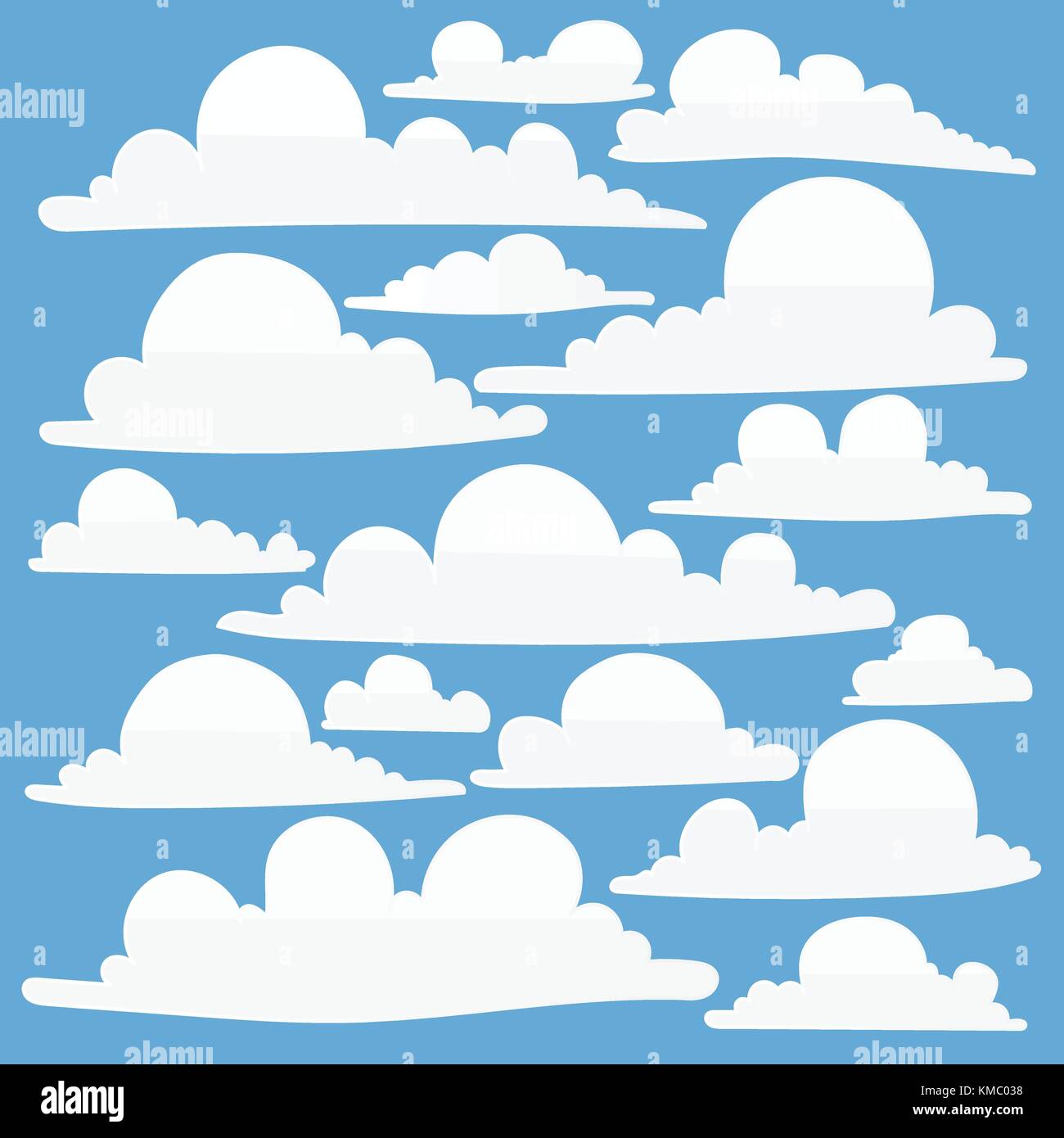 Vector illustration of clouds collection Stock Vector Image & Art - Alamy