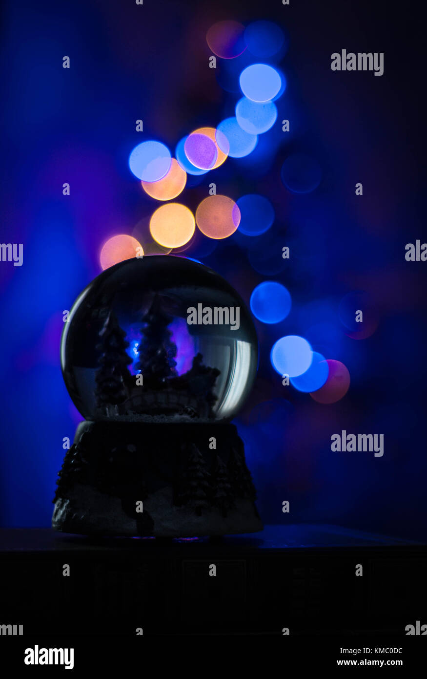 Christmas Snow Globe Stock Photo Alamy