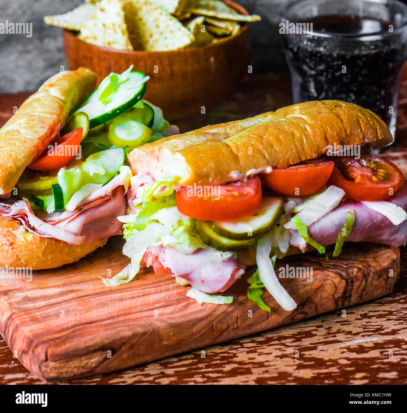 Ham and cheese hoagie hires stock photography and images Alamy