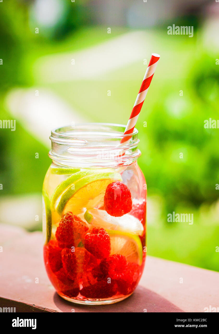 Sparkling Water Cocktail Stock Photo Alamy