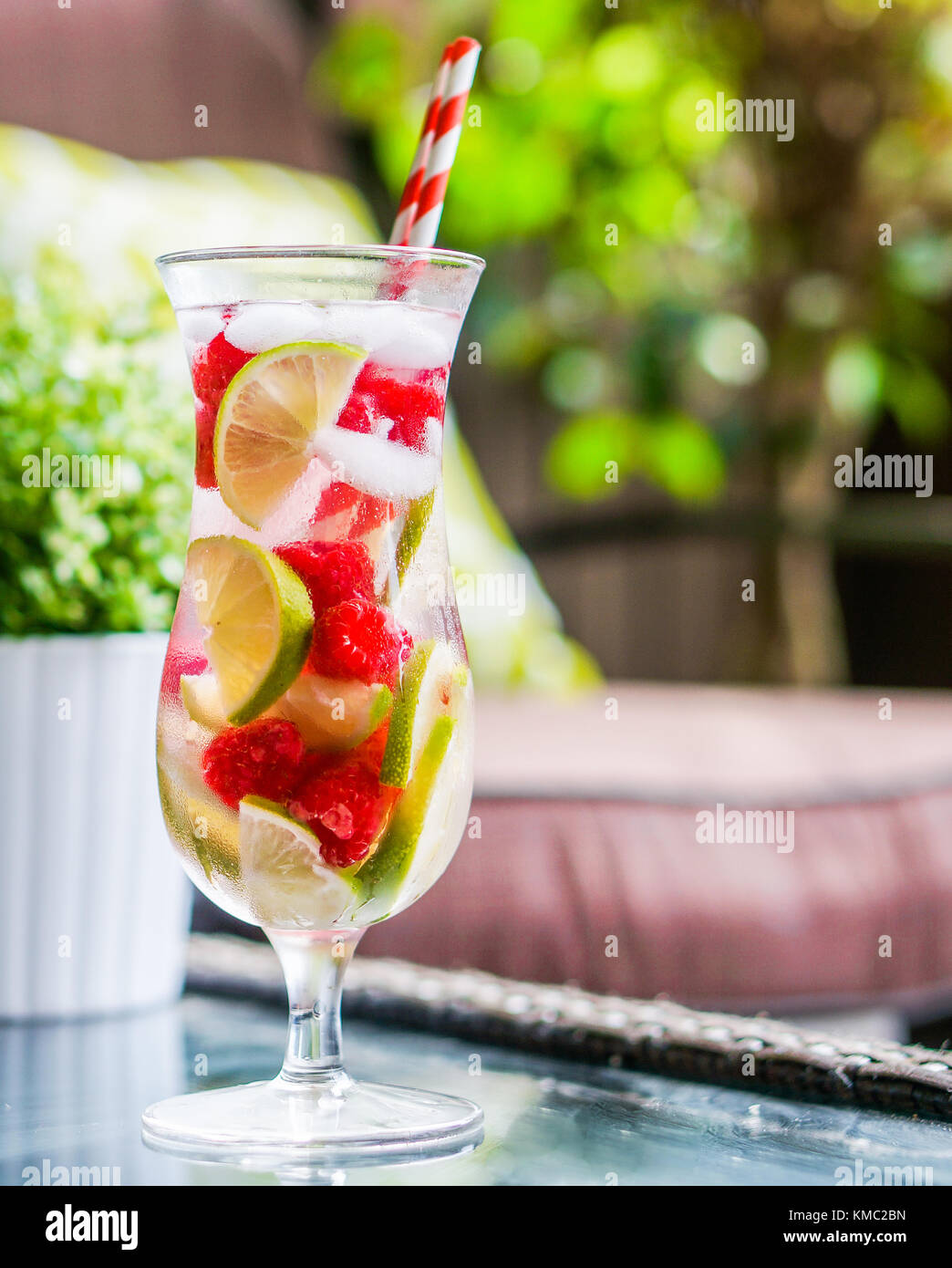 Sparkling Water Cocktail Stock Photo Alamy