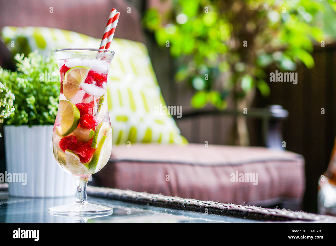 Sparkling Water Cocktail Stock Photo Alamy