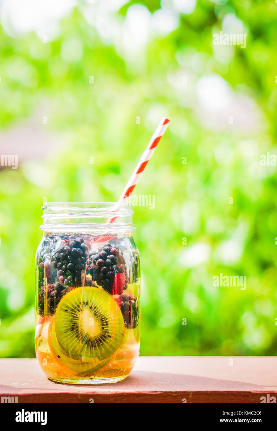 Sparkling Water Cocktail Stock Photo Alamy