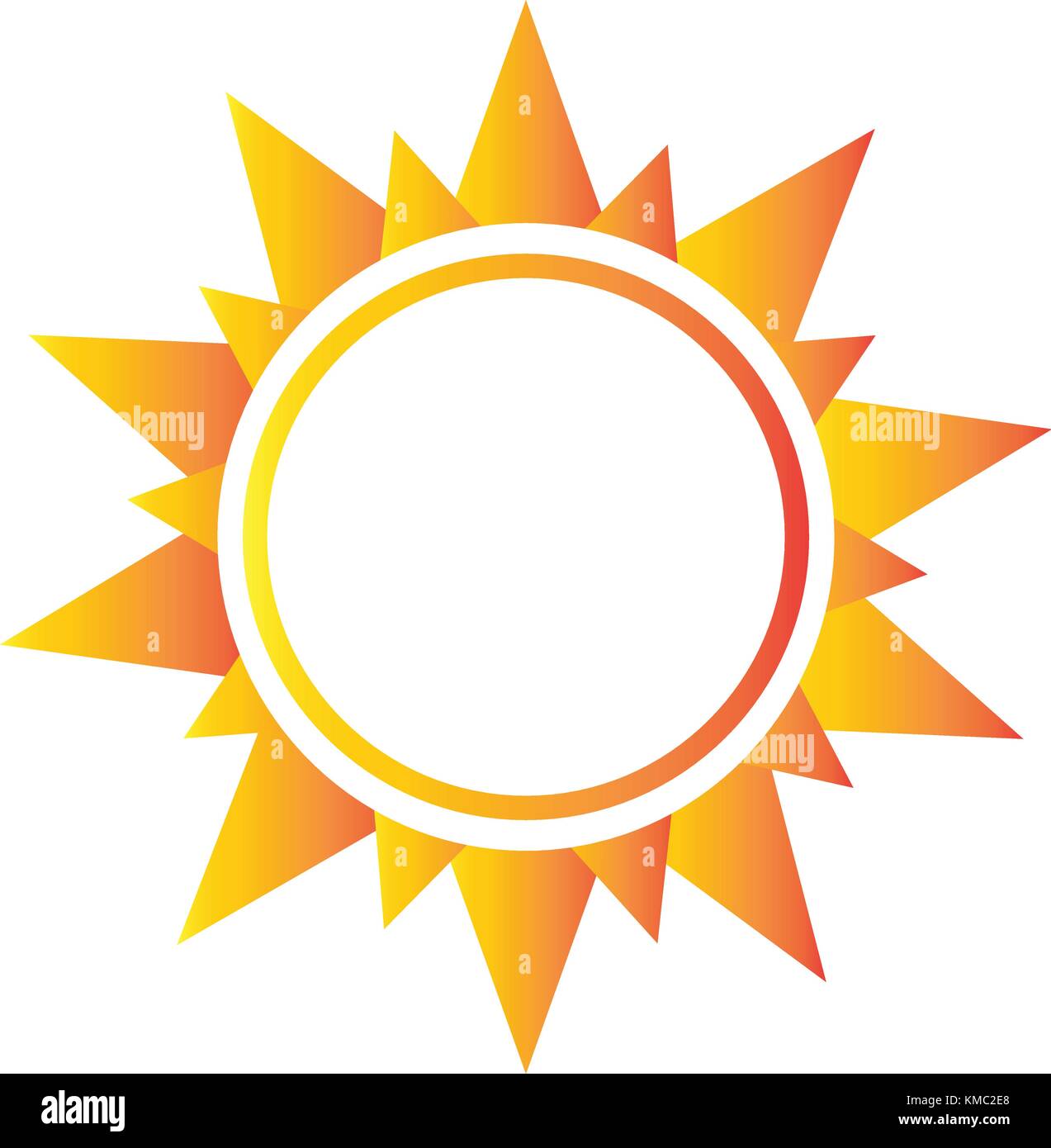 abstract sun shape Stock Vector