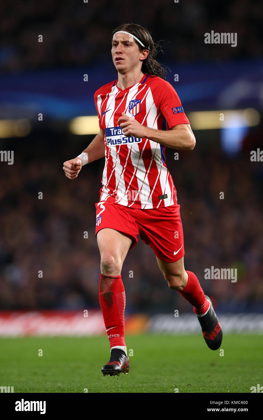 Atletico Madrid's Kasmirski Filipe Luis Stock Photo