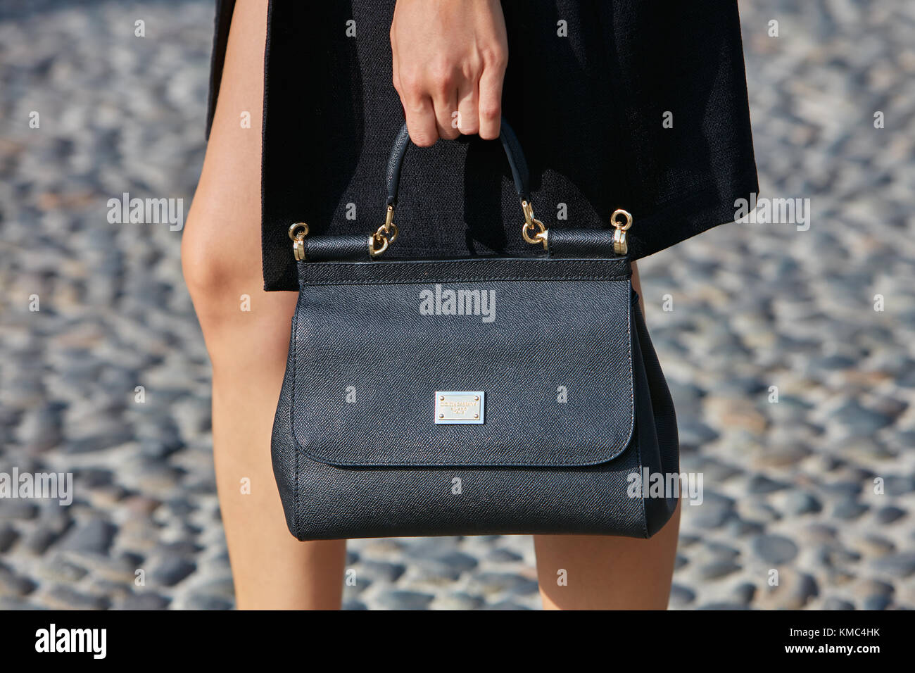 Dolce & Gabbana Grey Stefano/Domenico Sicily Medium Satchel Bag