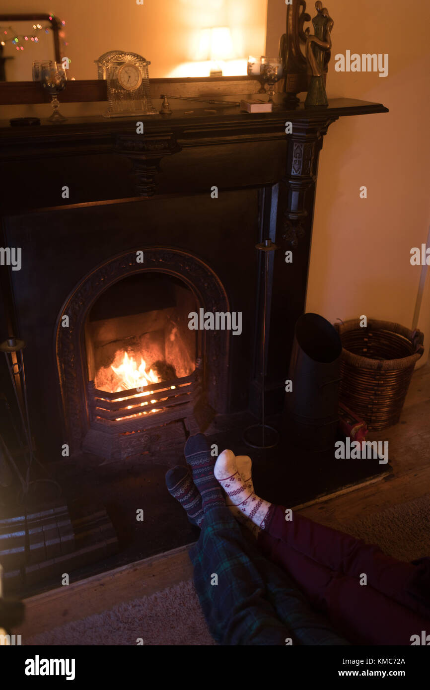 Female feet fireplace hires stock photography and images Alamy