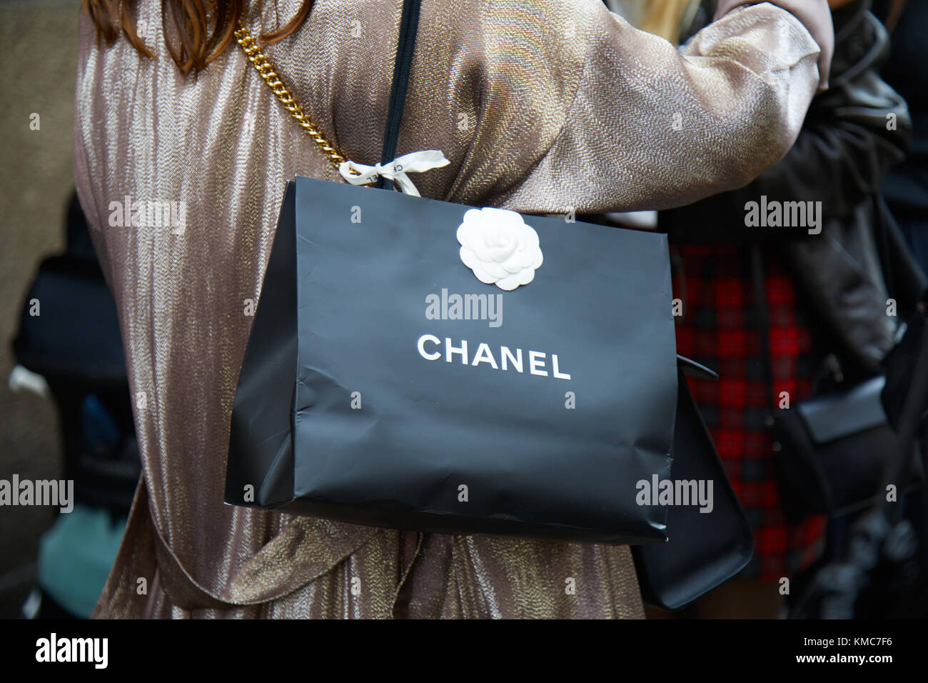 Chanel paper bag  Paper bag, Bags, Chanel black and white