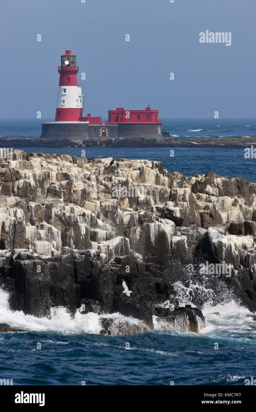 Longstone Lighthouse on Longstone Rock one of the Outer Staple Islands