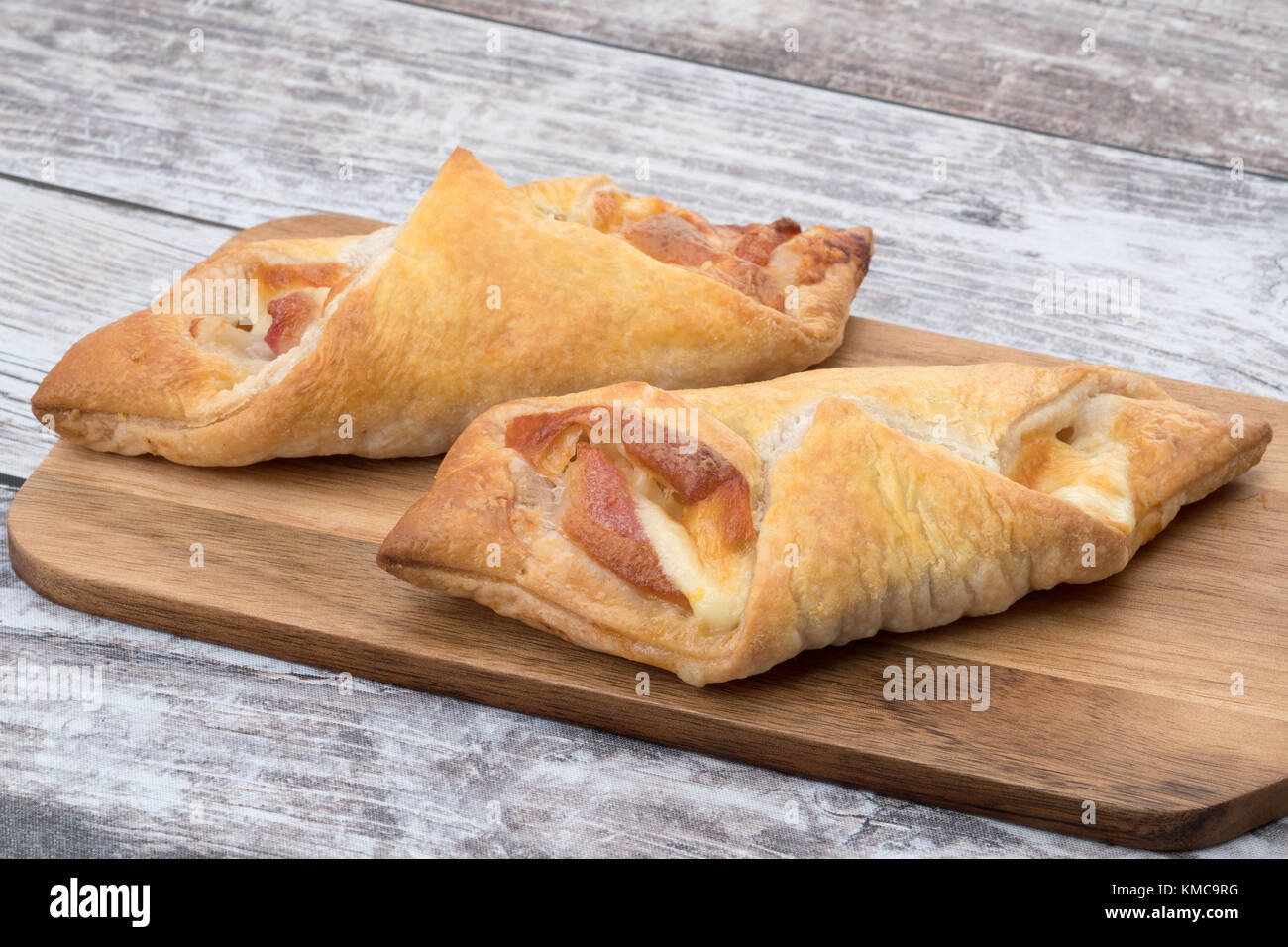 Cheese and bacon breakfast wrap Stock Photo - Alamy