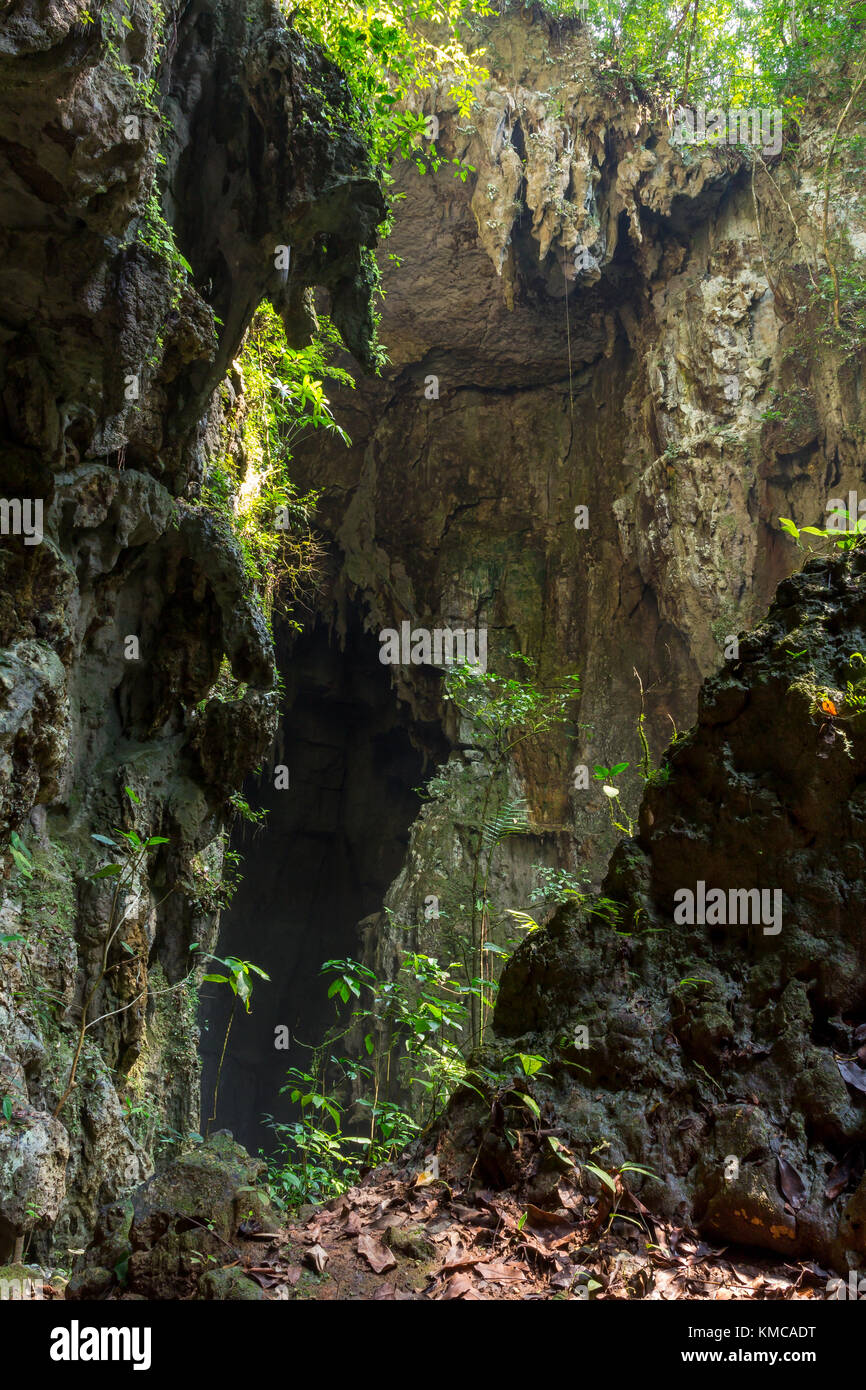 B'omb'il Pek Caves, Chisec, Guatemala Stock Photo