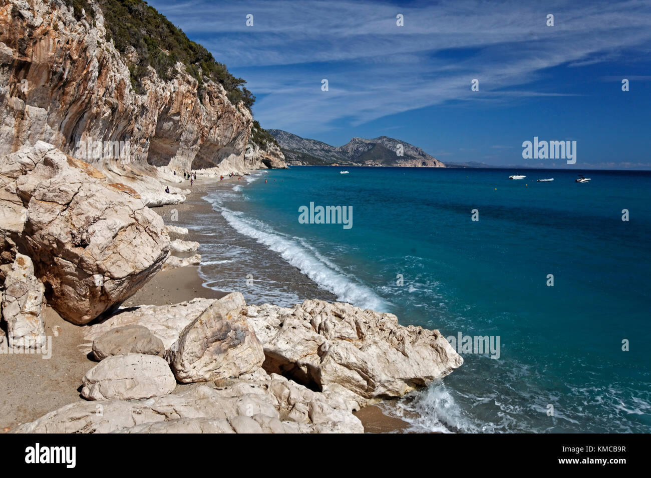 Cala di Luna Italy Sardinia Stock Photo