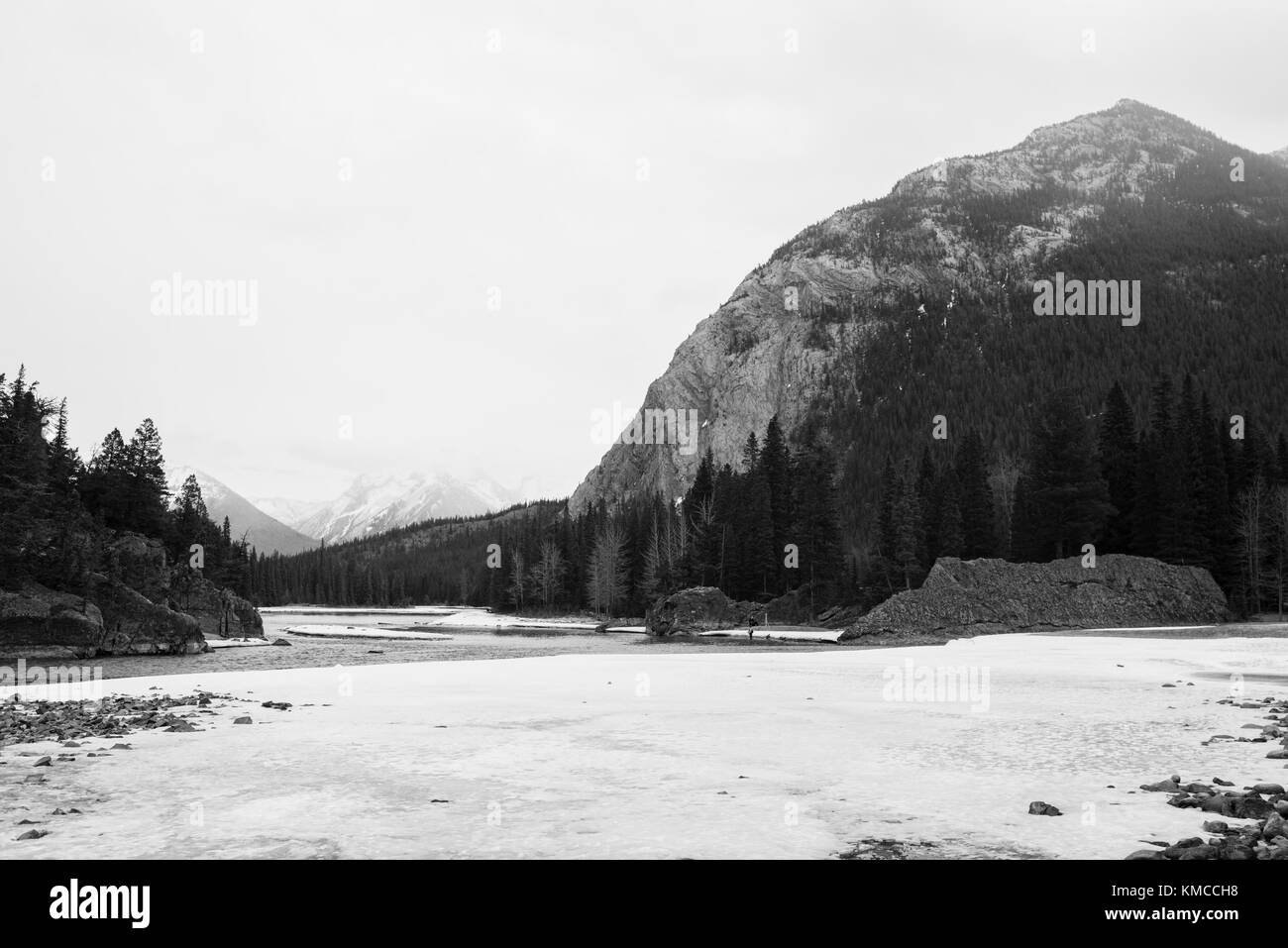 Canadian rockies Black and White Stock Photos & Images - Alamy