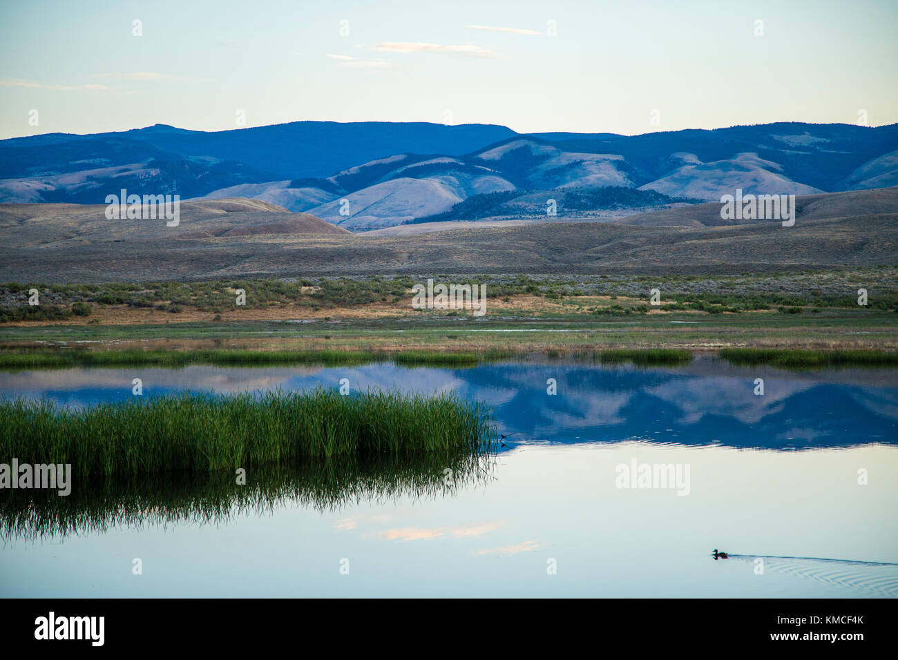 Ray Lake, North of Lander, Wyoming. Stock Photo