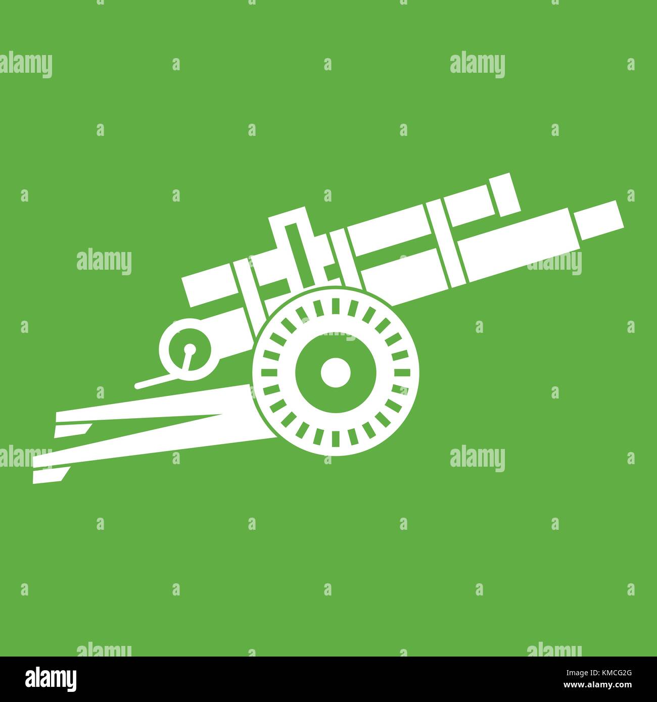 Artillery gun icon green Stock Vector Image & Art - Alamy